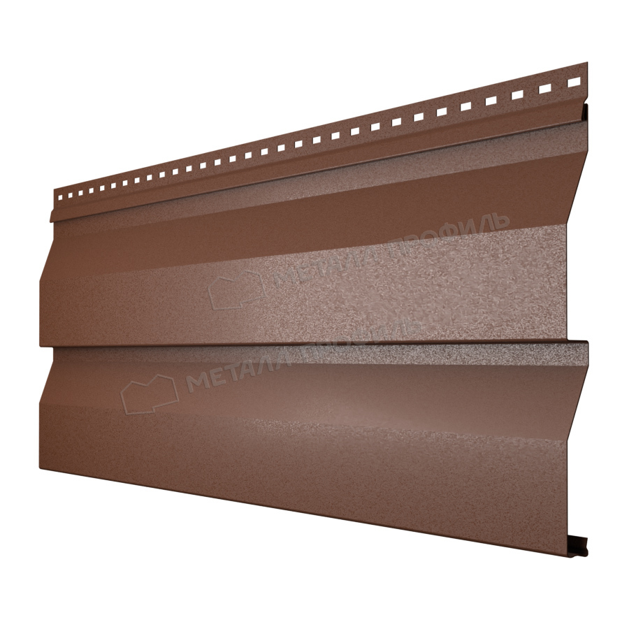 сайдинг металлический корабельный брус Valory Brown