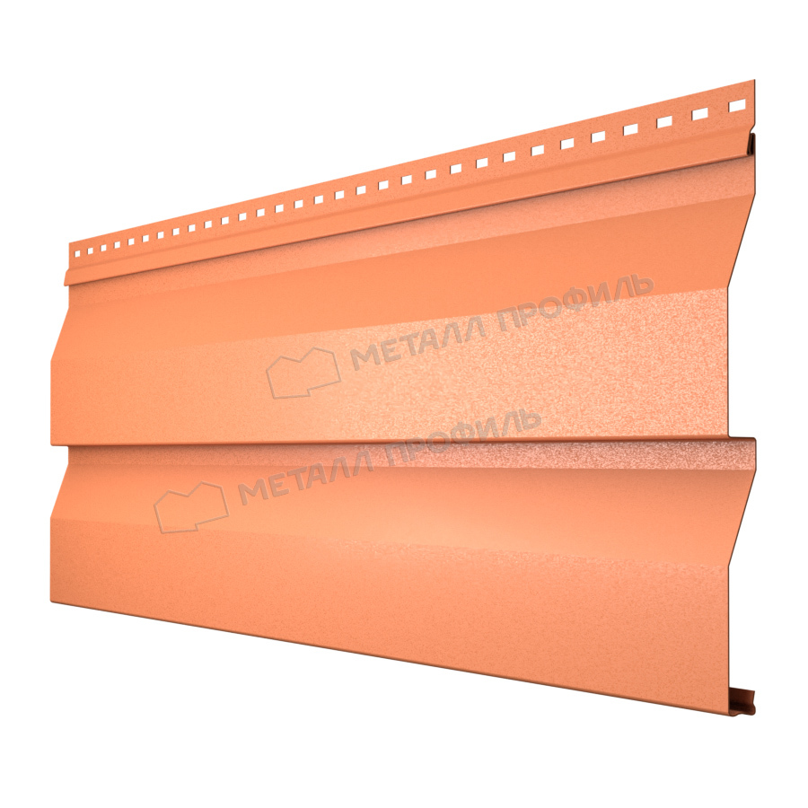 сайдинг металлический корабельный брус RAL 8004 matt