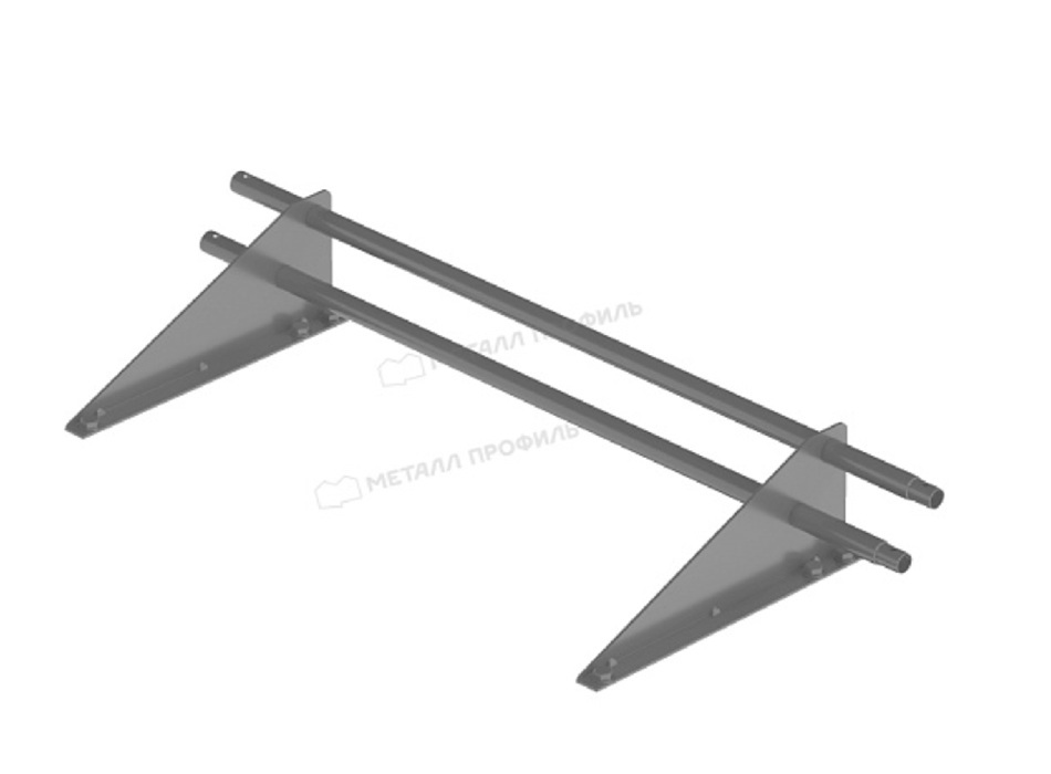 Снегозадержатель мышиный серый RAL7004 Roofretail 1 метр круглая труба