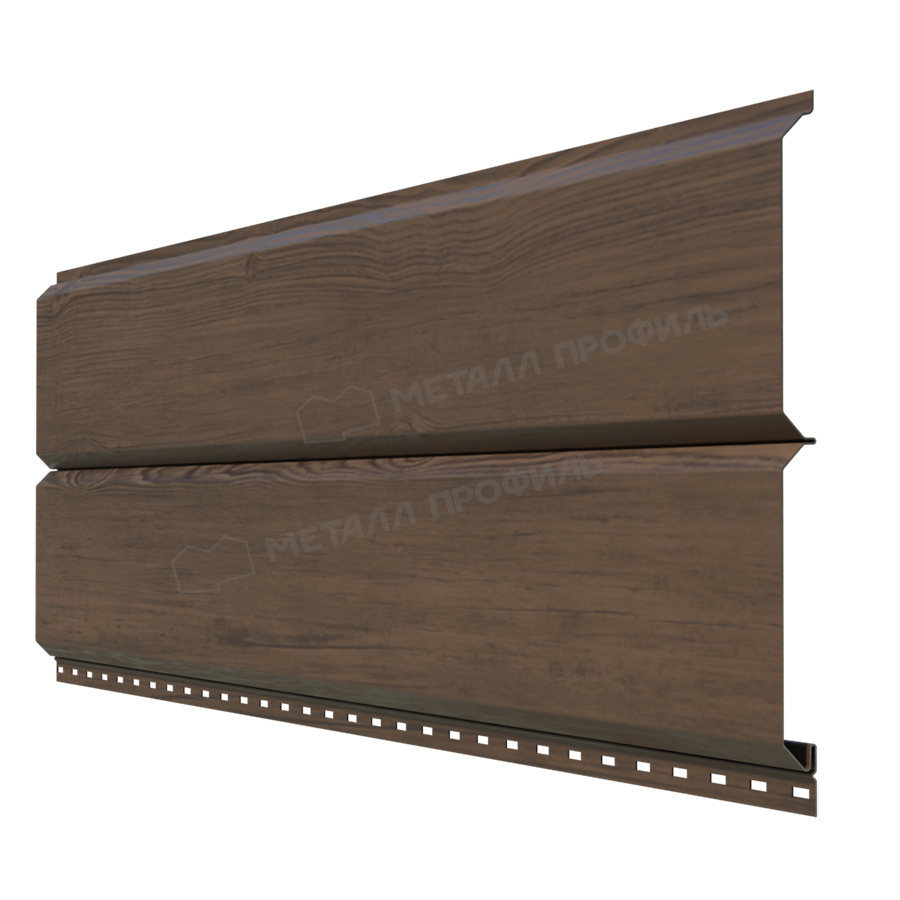 металлический сайдинг под дерево L-БРУС мореный дуб матовый