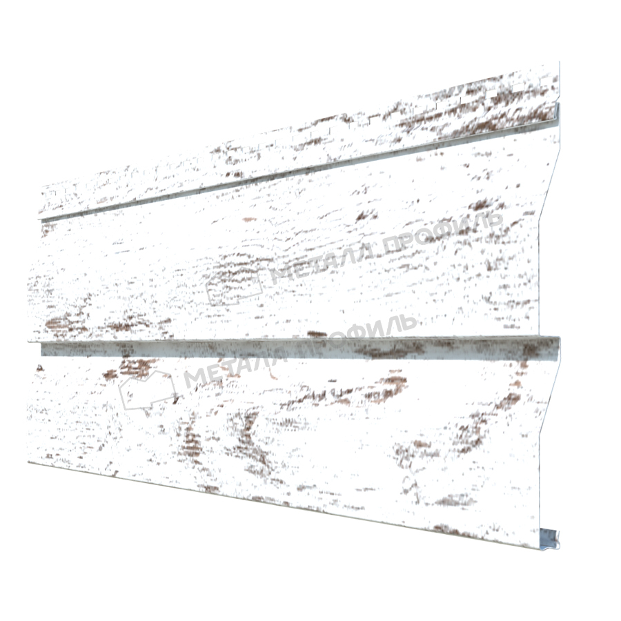 сайдинг металлический под дерево беленый дуб