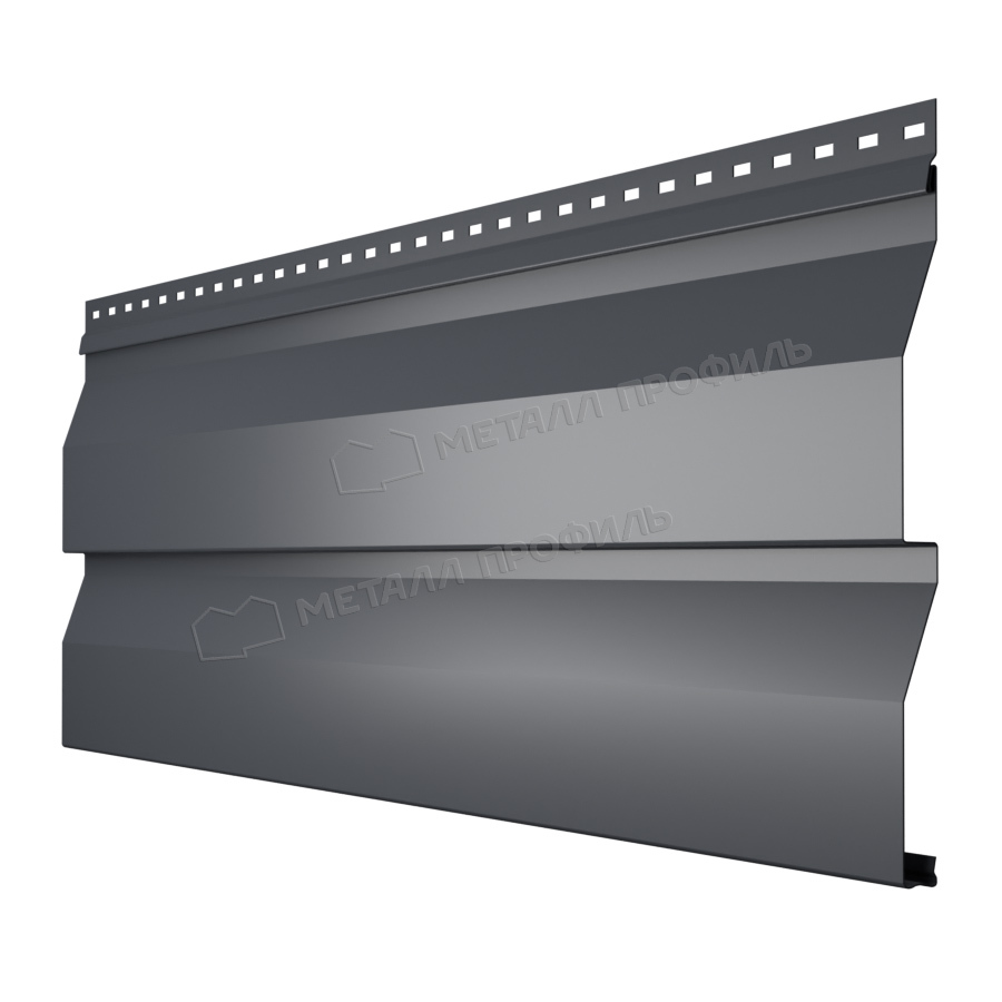 сайдинг металлический корабельный брус RAL 7024 серый графит