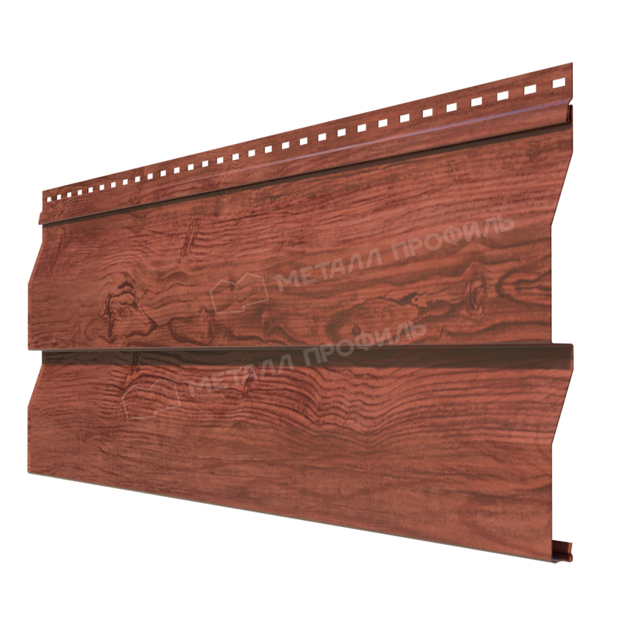 сайдинг металлический под дерево античный дуб