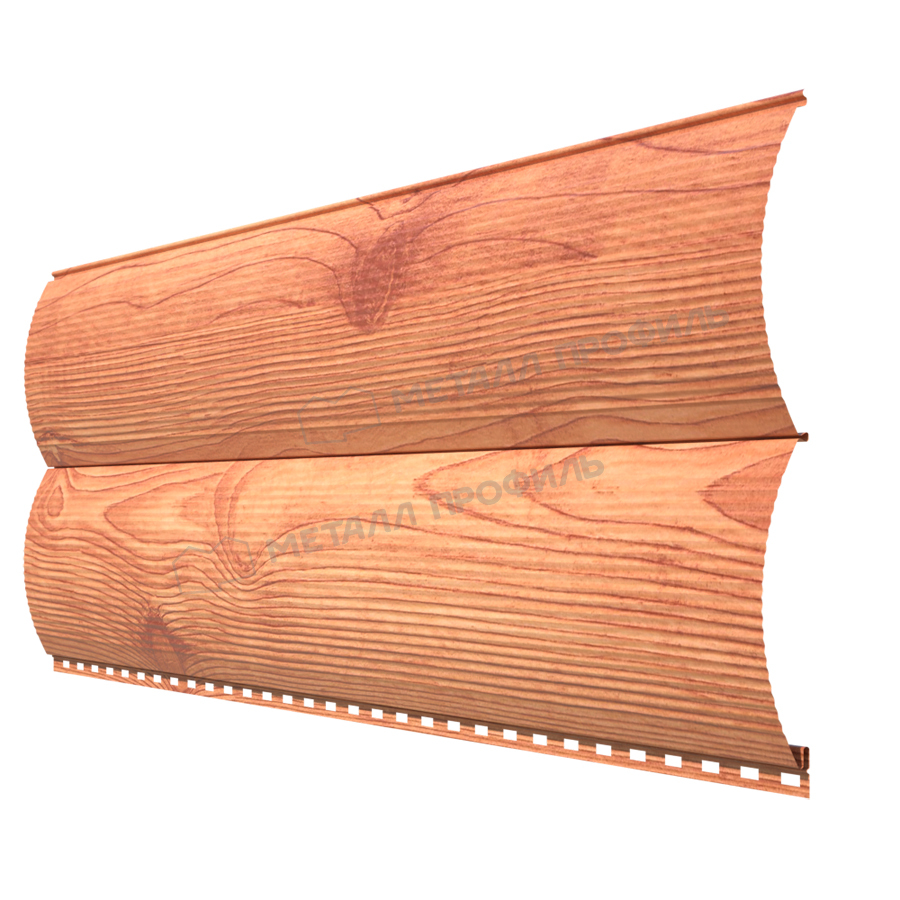 металлический сайдинг под дерево Woodstock Орех Золотой