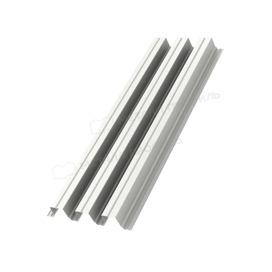 профлист оцинкованный, окрашенный RAL 9010 (белый) Н-114 х 750 В 1,0 мм профлист оцинкованный, окрашенный RAL 9010 (белый) Н-114 х 750 В 1,0 мм