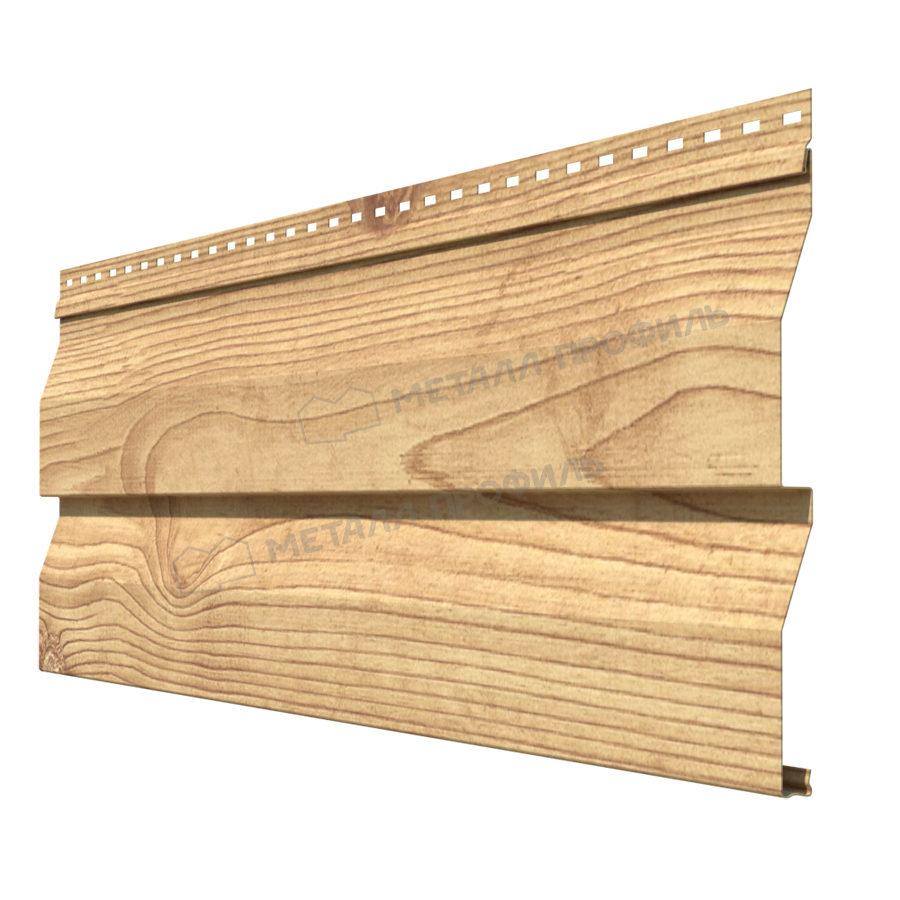 сайдинг металлический под дерево сосна матовая