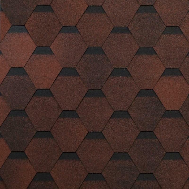 мягкая черепица Shinglas Оптима Соната красный