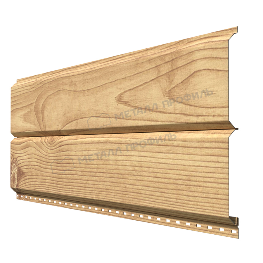 металлический сайдинг под дерево L-БРУС сосна матовая