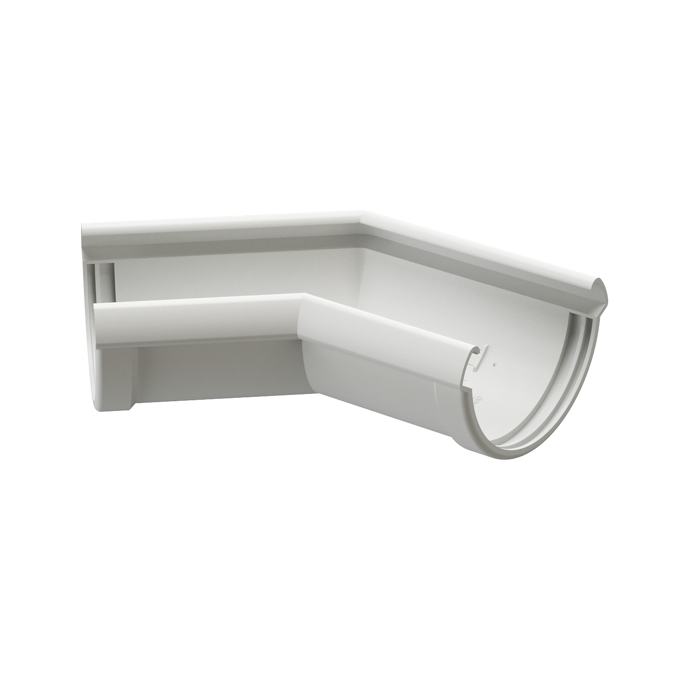 Угол желоба 135˚ LUX, пломбир Угол желоба 135˚ LUX, пломбир