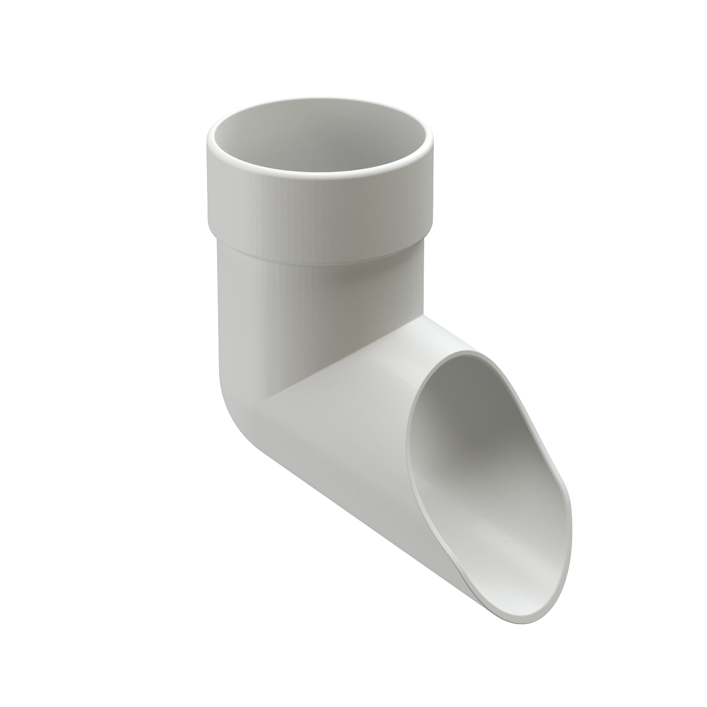 Наконечник для водосточной трубы LUX, пломбир Наконечник для водосточной трубы LUX, пломбир