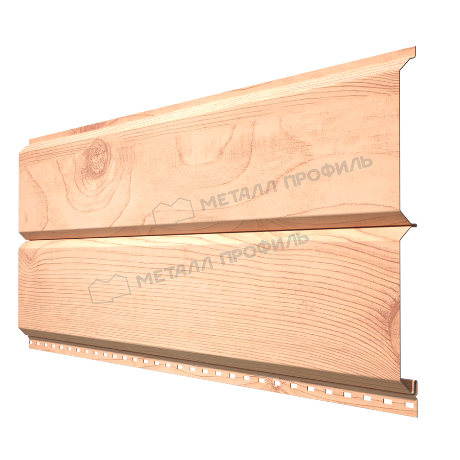 металлический сайдинг под дерево L-БРУС орех