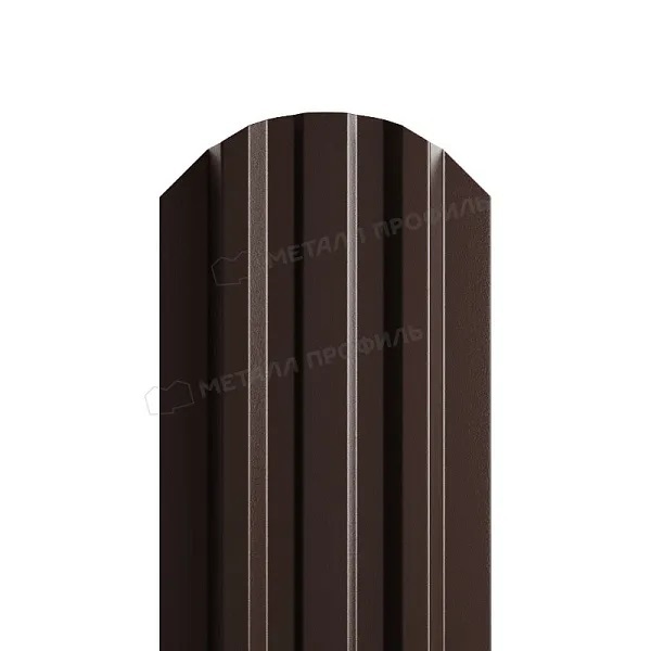 Штакетник LINE-O коричневый RAL8017 односторонний 0,4 мм