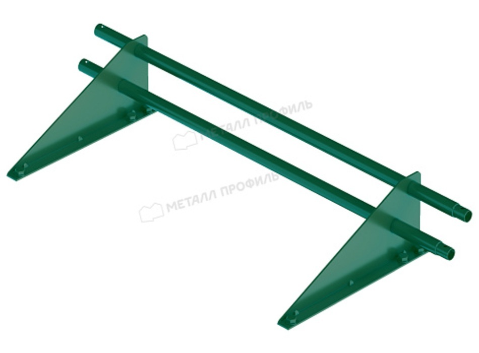 Снегозадержатель зеленый мох RAL6005 Roofretail 1 метр круглая труба