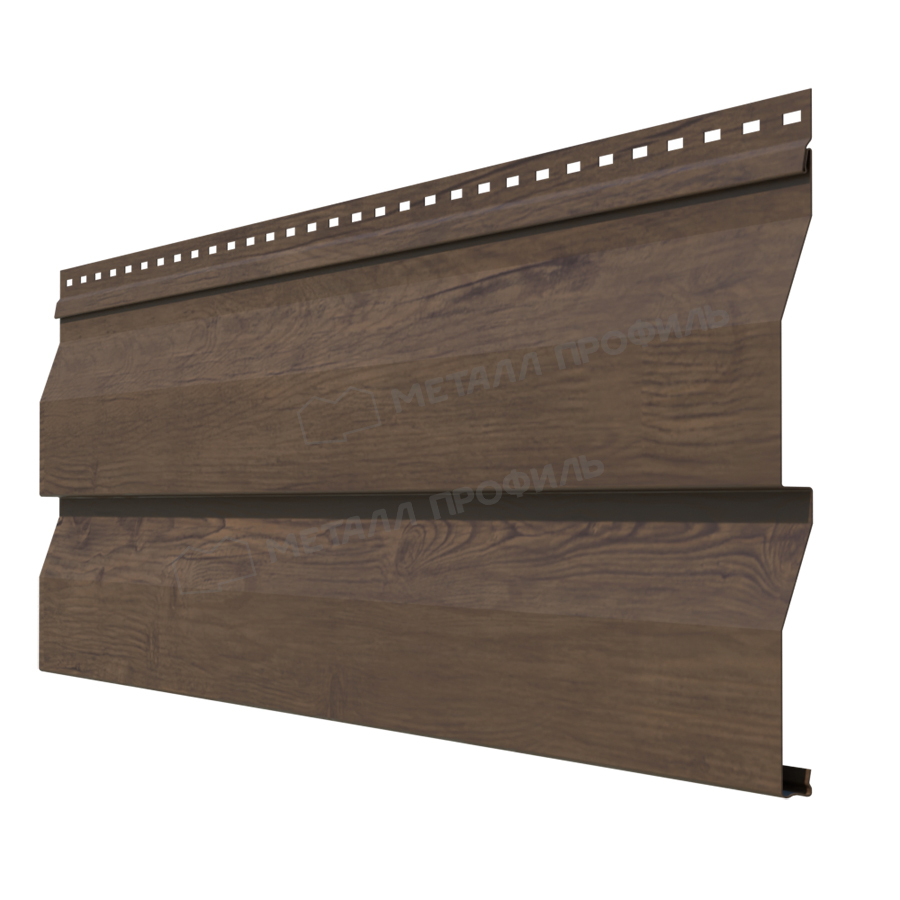сайдинг металлический под дерево мореный дуб матовый