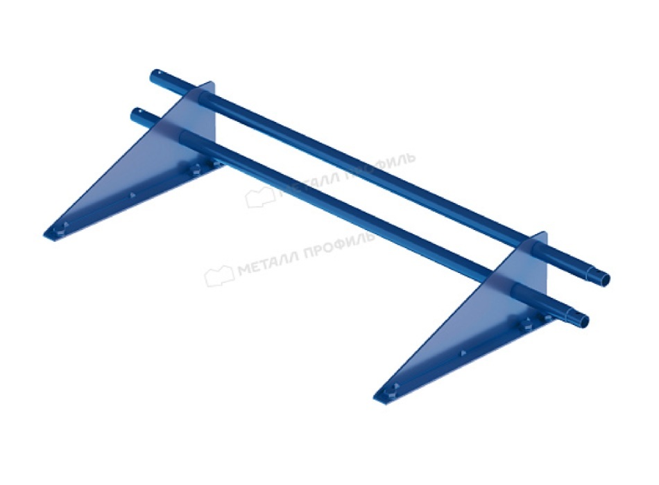 Снегозадержатель синий RAL5005 Roofretail 1 метр круглая труба