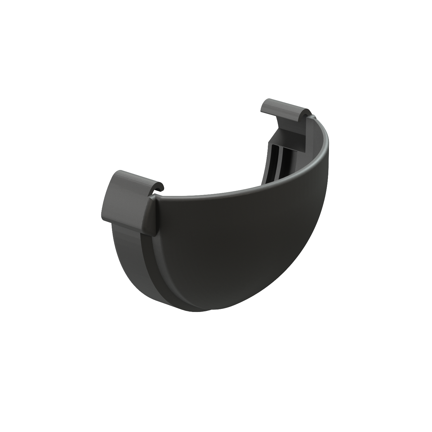 Заглушка желоба Lux, графит Заглушка желоба Lux, графит